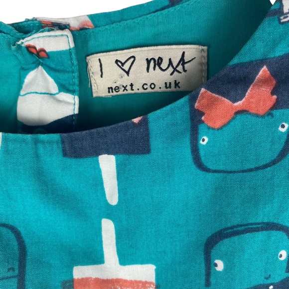 Next Girls Popsicle Cotton Sleeveless Dress - Size 3-4 yrs - Picture 6 of 7